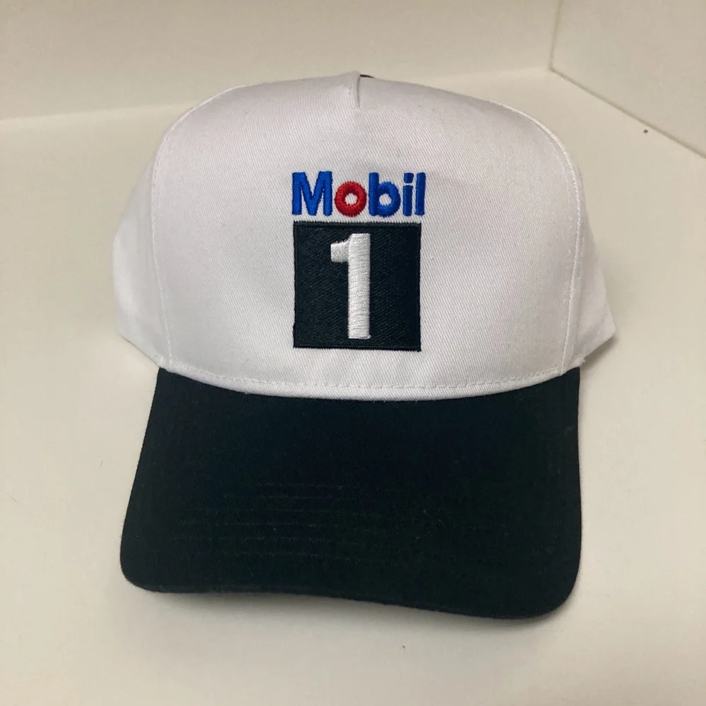 Rare Promo Mobil 1 Racing Walmart Auto Center SnapBack Cap Hat White